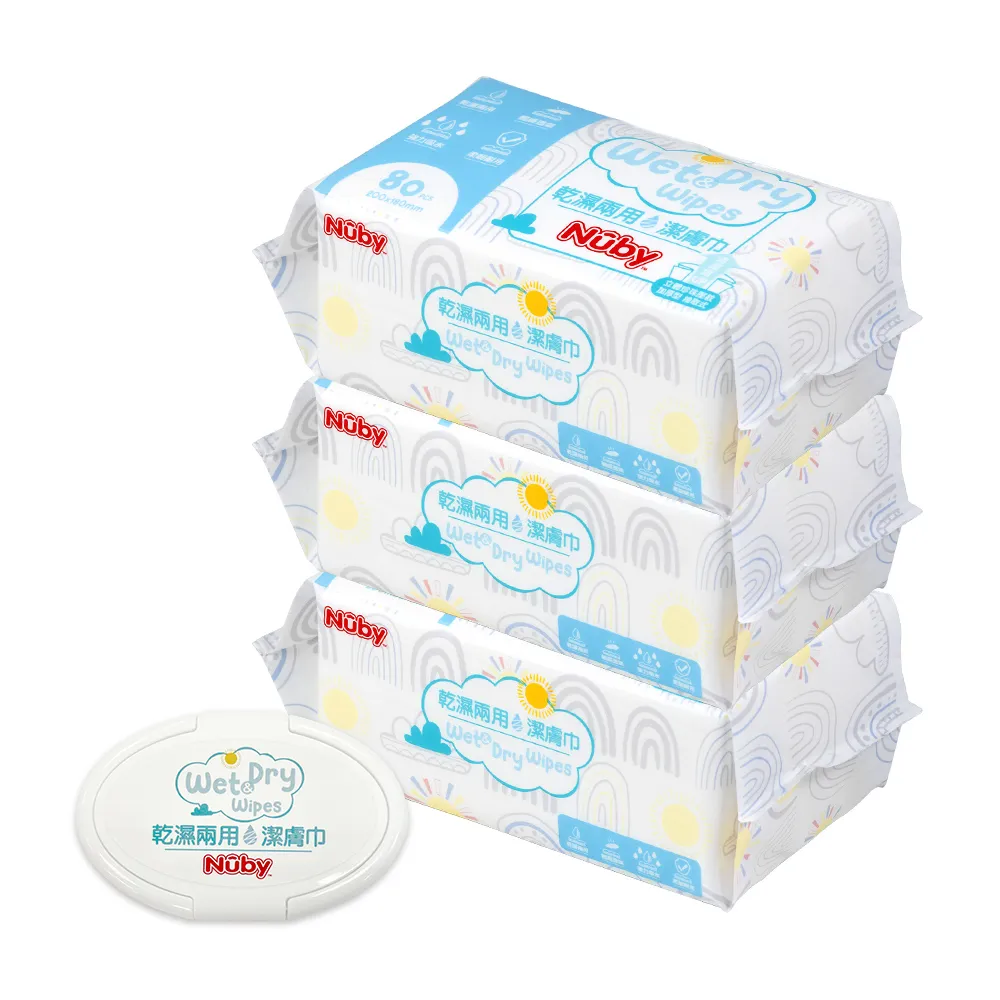 Nuby 乾濕兩用巾(80抽) 歷史價格詳細信息