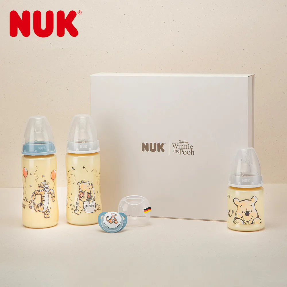 【NUK】NUK x Disney小熊維尼聯名新生兒禮盒-PPSU感溫奶瓶+安撫奶嘴(顏色隨機出貨) 歷史價格詳細信息