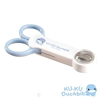 KU.KU 酷咕鴨嬰兒放大鏡剪刀，酷咕鴨指甲剪專為寶寶設計安全剪刀，刀尖含護套保護， 讓寶寶安全、媽咪安心KU-3018 歷史價格詳細信息