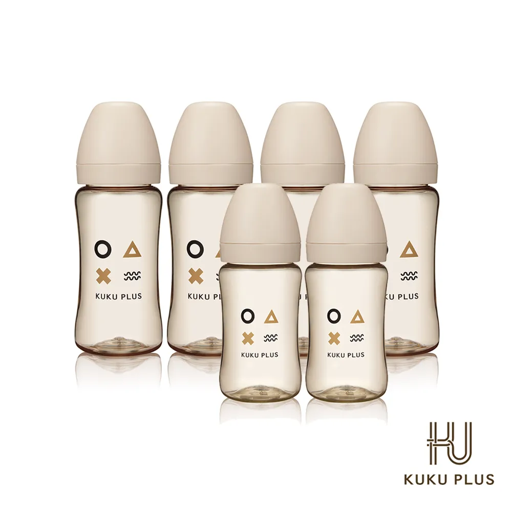 KUKU 酷咕鴨 PPSU奶瓶 超透氣系列 寬口/一般 多款可選【宜兒樂】 歷史價格詳細信息