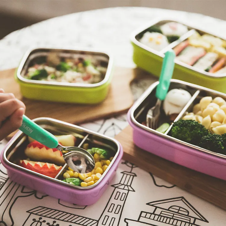 美國 Kangovou【台灣總代理】Jumbo呷飽餐盒【莫藍迪】小袋鼠不鏽鋼安全餐具 兒童餐具 歷史價格詳細信息