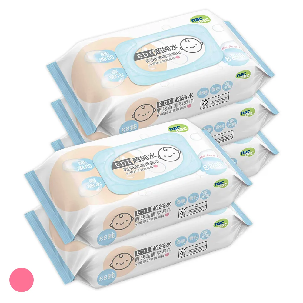 【nac nac】EDI超純水濕巾附蓋80抽/3入*2串 共6入 歷史價格詳細信息