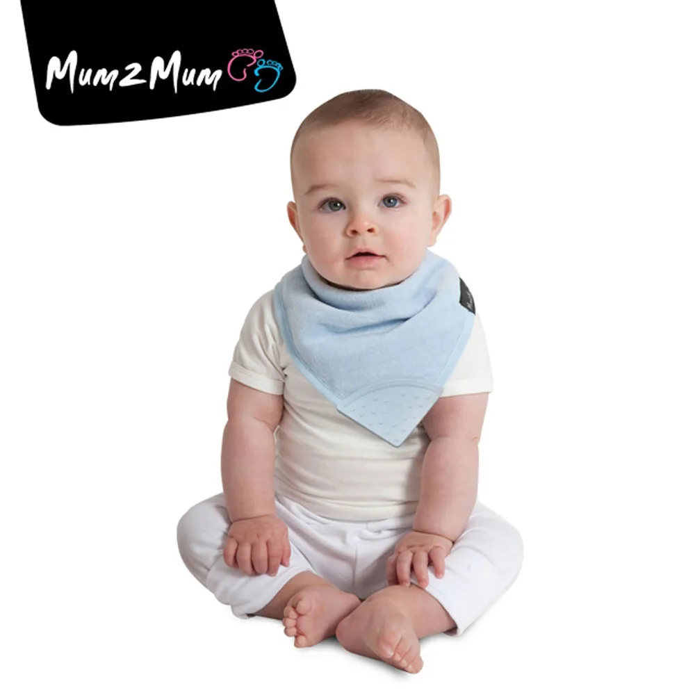 Mum 2 Mum　雙面竹纖維棉機能口水巾圍兜-水彩方塊/星星 歷史價格詳細信息