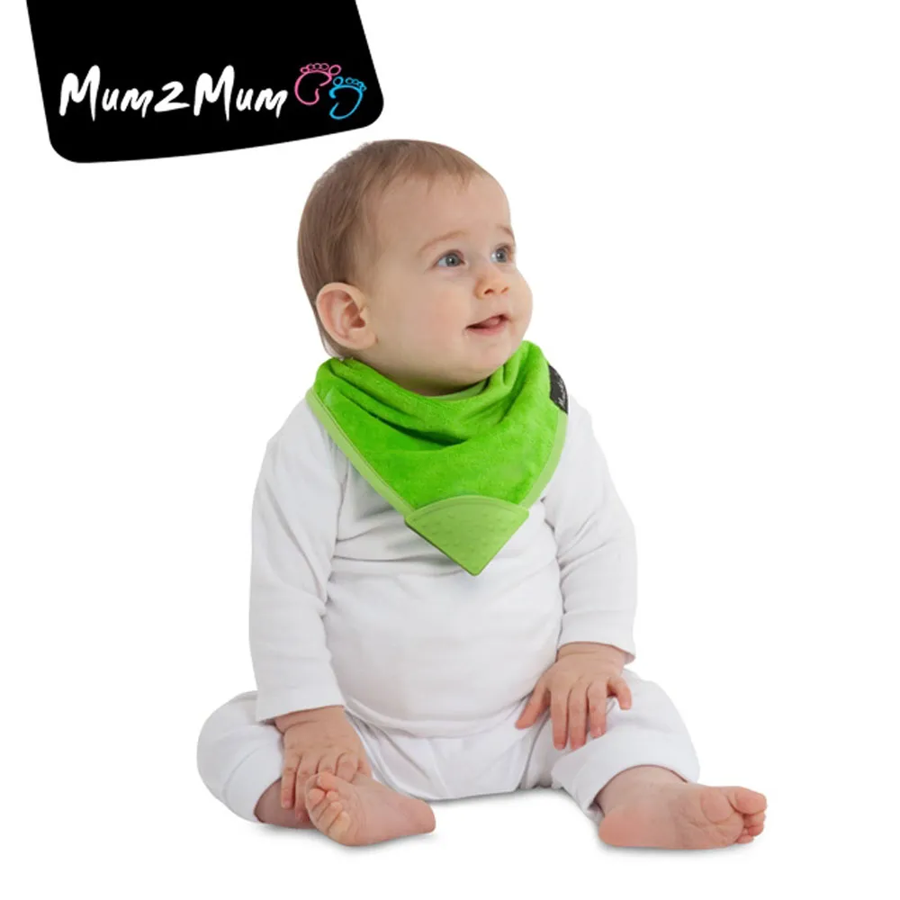 Mum 2 Mum　雙面竹纖維棉機能口水巾圍兜-水彩方塊/星星 歷史價格詳細信息