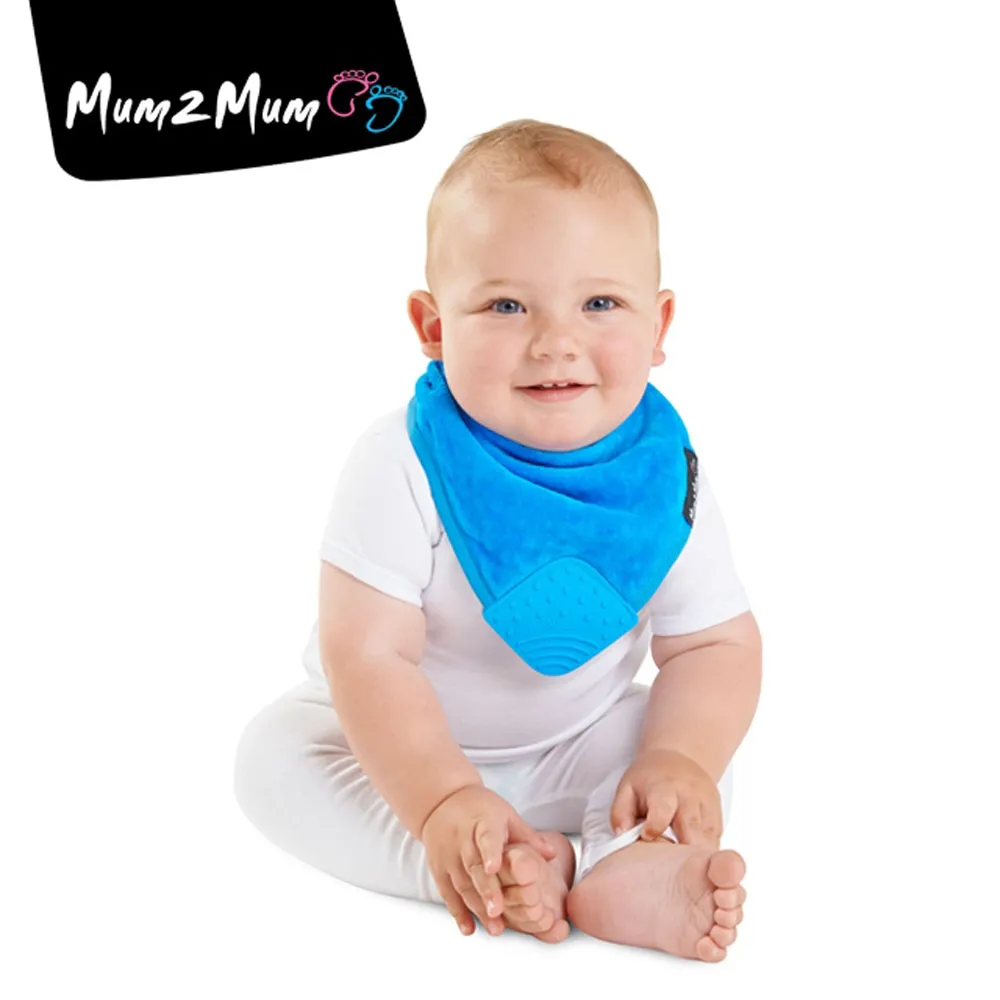 Mum 2 Mum　雙面竹纖維棉機能口水巾圍兜-水彩方塊/星星 歷史價格詳細信息