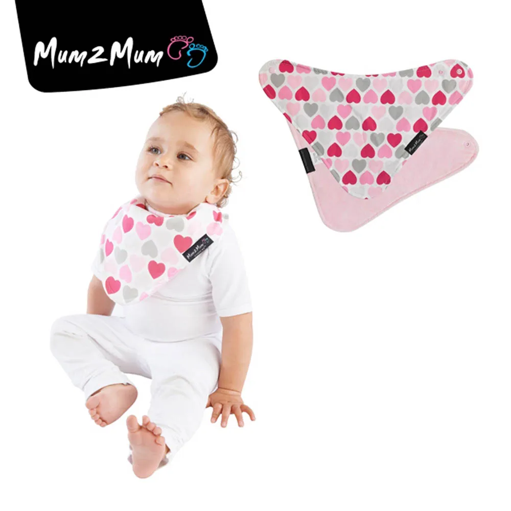 Mum 2 Mum　雙面竹纖維棉機能口水巾圍兜-水彩方塊/星星 歷史價格詳細信息