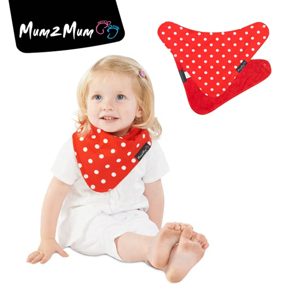 Mum 2 Mum　雙面竹纖維棉機能口水巾圍兜-水彩方塊/星星 歷史價格詳細信息