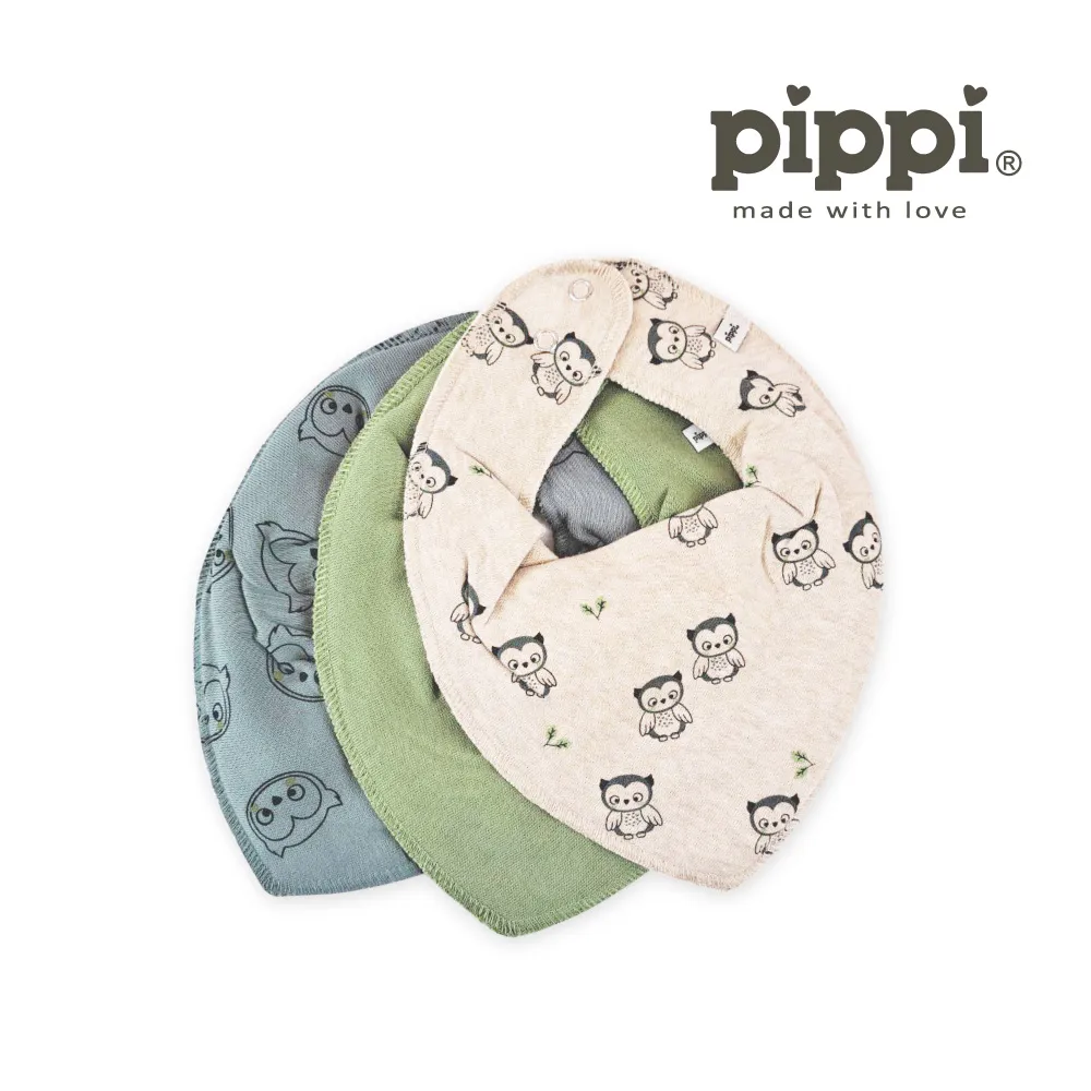 Brands4Kids 三葉恐龍-圍兜兜3件組_Pippi系列 歷史價格詳細信息