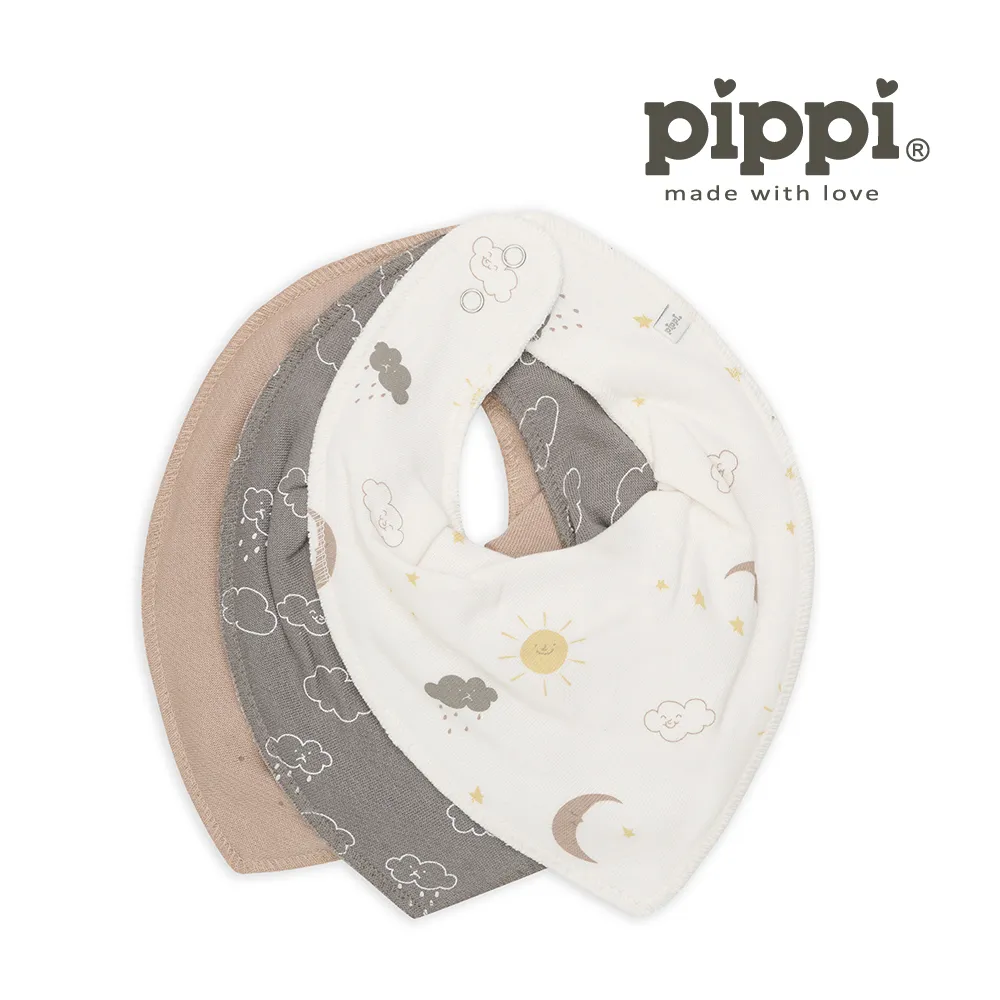 Brands4Kids 三葉恐龍-圍兜兜3件組_Pippi系列 歷史價格詳細信息