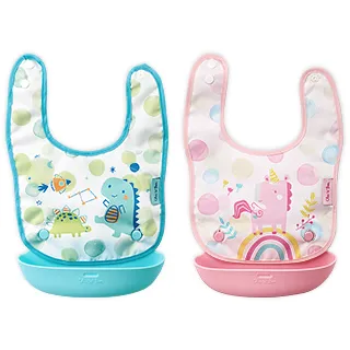 奇哥 童趣可拆式收納圍兜(粉/藍)【麗兒采家】 歷史價格詳細信息