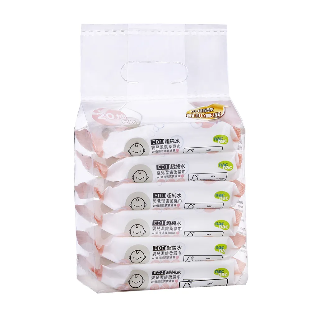 【Nac Nac】超純水濕巾(20抽6包)濕紙巾-米菲寶貝 歷史價格詳細信息