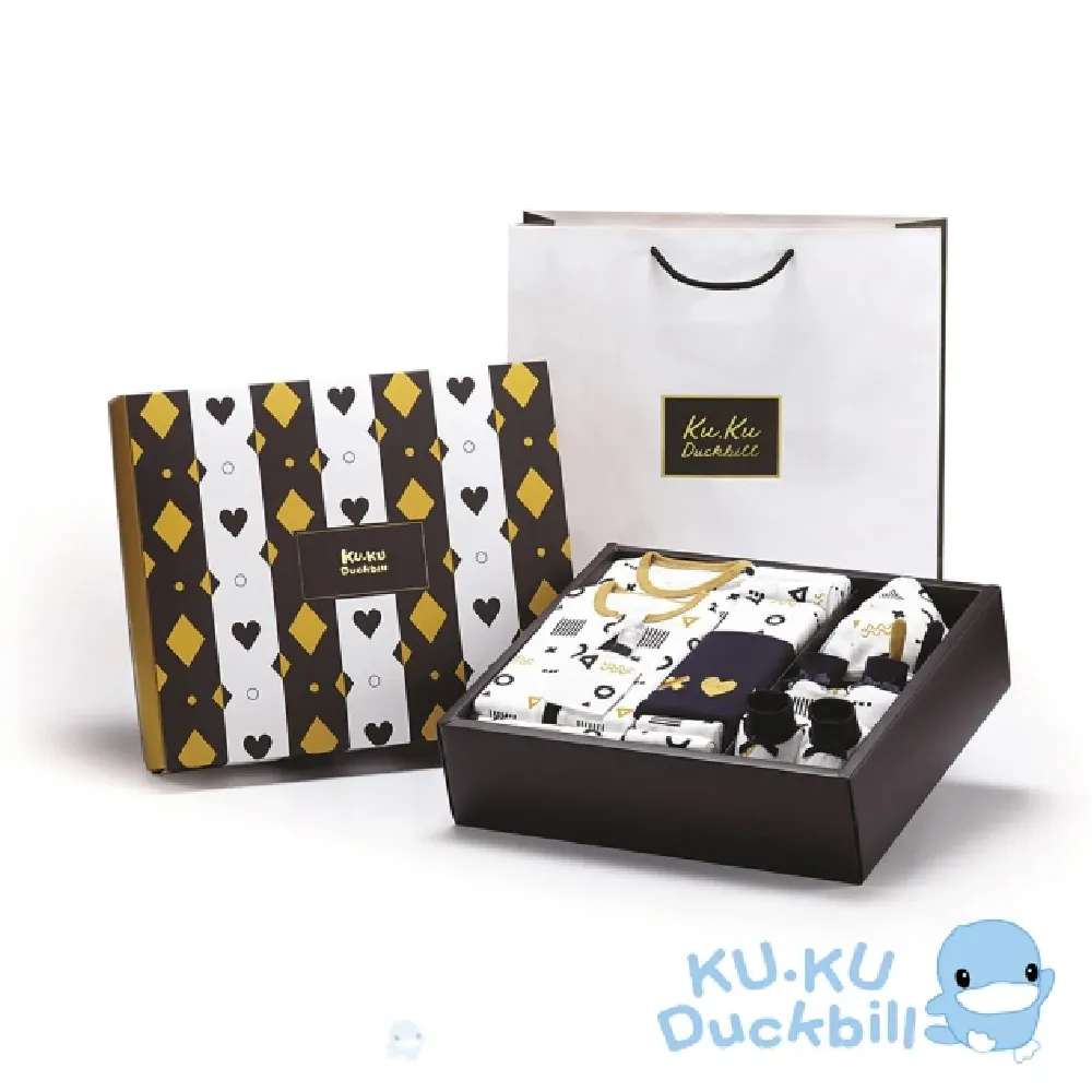 KU.KU 酷咕鴨 純真之瞳包巾精緻禮盒10件組，附贈送禮提袋，送禮自用皆適宜Ku-2780*小小樂園* 歷史價格詳細信息