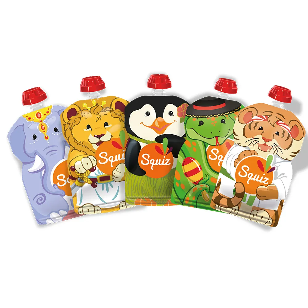 【法國SQUIZ】動物嘉年華3入組食物袋(副食品袋、飲料袋、食品袋) 歷史價格詳細信息