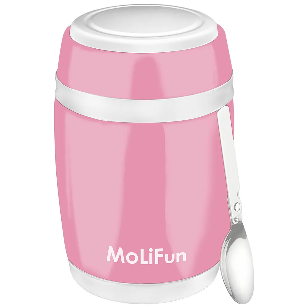 MoliFun魔力坊 不鏽鋼真空保鮮保溫燜燒食物罐550ml-時尚紫 歷史價格詳細信息