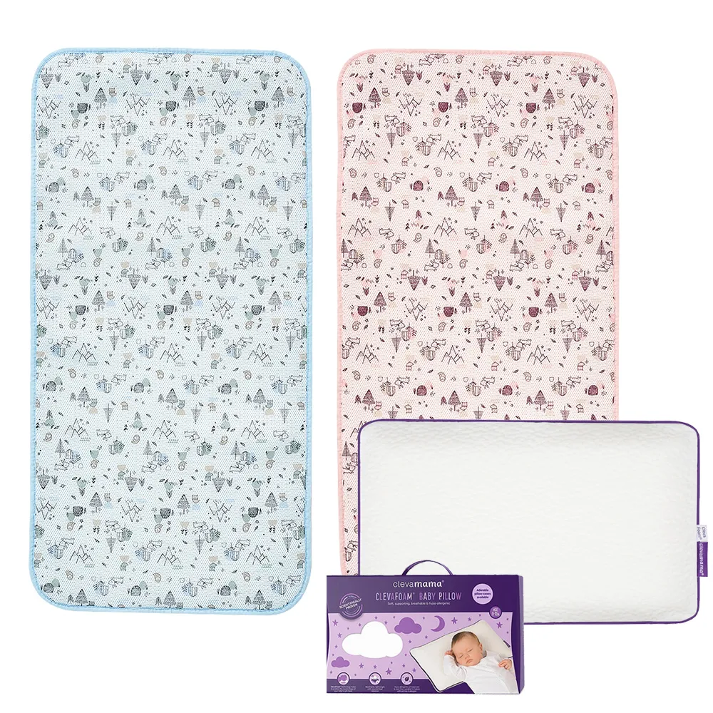 【ClevaMama】透氣防扁頭護頭型嬰兒枕(0-12個月適用 新生兒枕頭 寶寶枕頭  透氣枕頭) 歷史價格詳細信息
