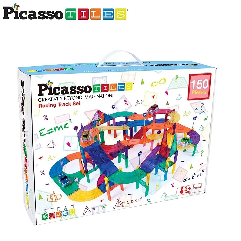PicassoTiles磁力積木-賽車軌道128PCS(PTR128） 歷史價格詳細信息