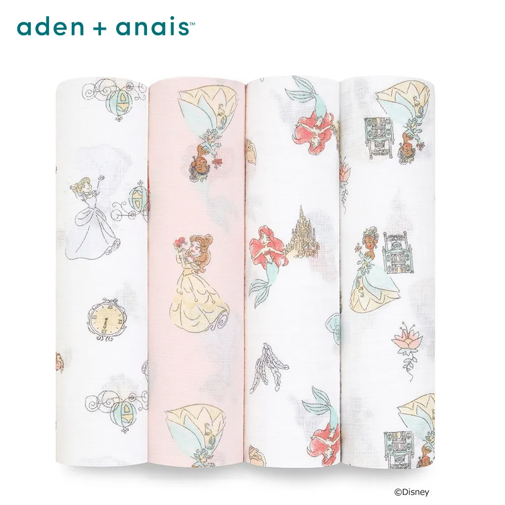 aden+anais 迪士尼 經典多功能包巾4入 112x112cm (多款可選)｜蝦幣10倍送【甜蜜家族】 歷史價格詳細信息