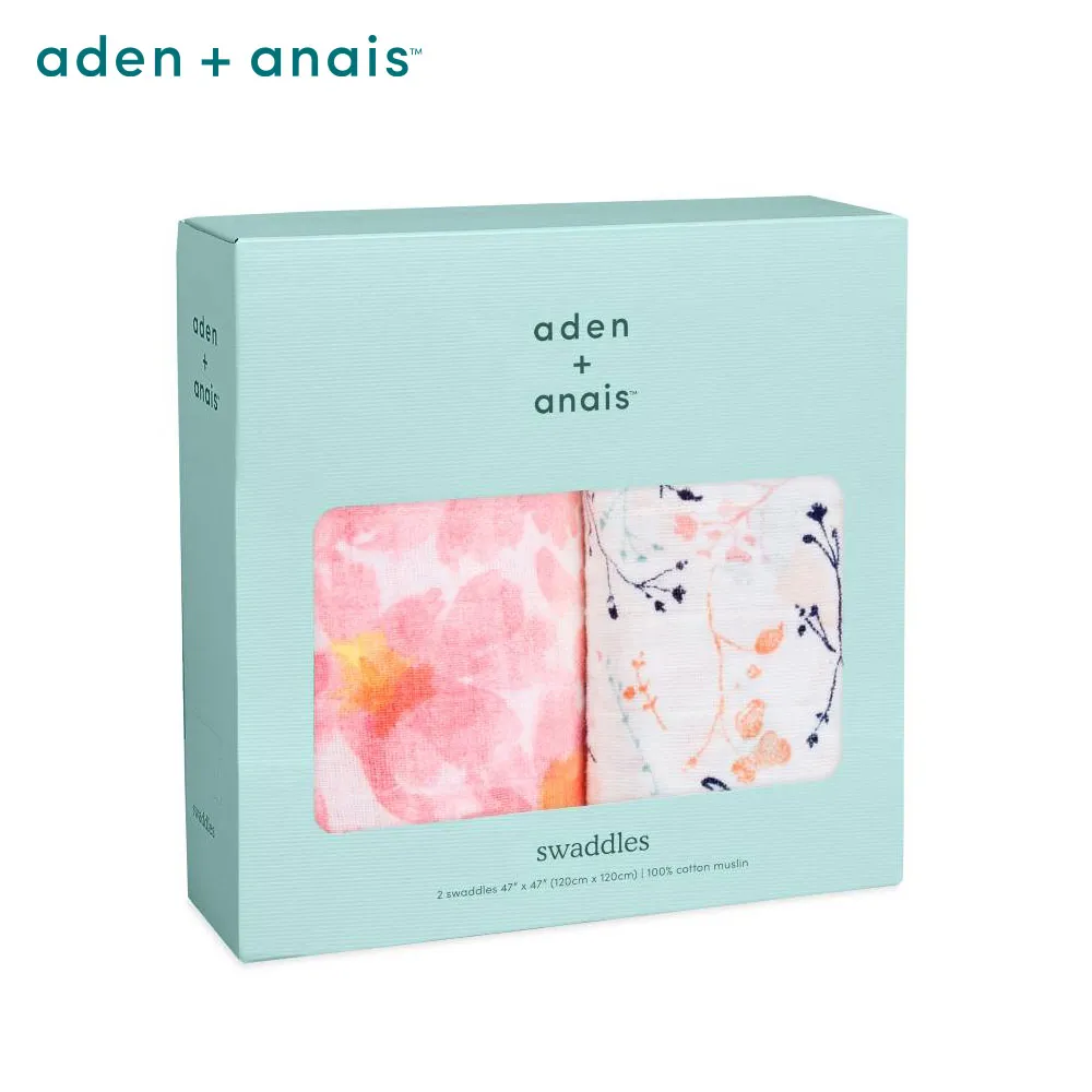 【Aden&Anais】經典多功能包巾2入/花團錦簇 歷史價格詳細信息