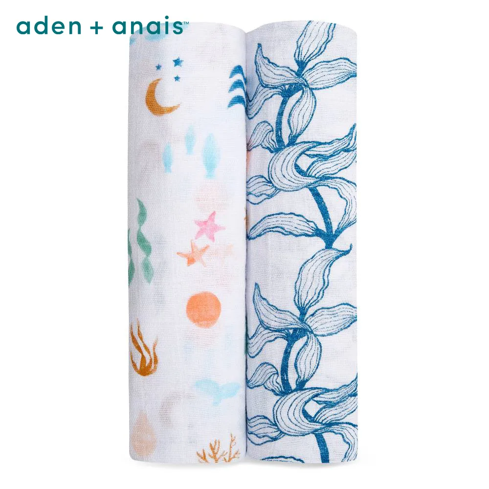 【Aden＆Anais】經典多功能包巾2入/人魚之戀 歷史價格詳細信息