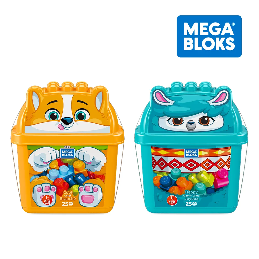 【奇哥】MEGA BLOKS 費雪美高 動物造型積木桶 (2款選擇) 歷史價格詳細信息
