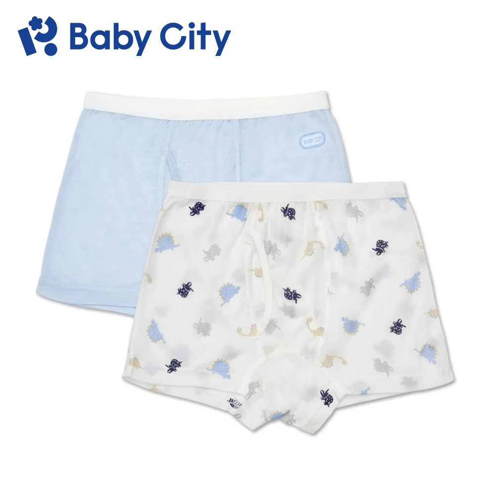 Baby City 恐龍天絲男內褲2入(90-130cm) 【麗兒采家】 歷史價格詳細信息