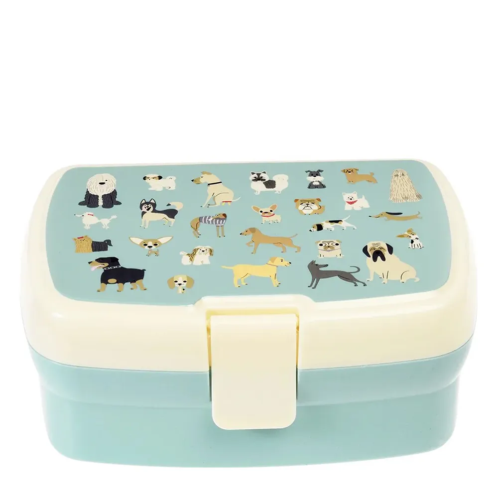 英國 Rex London 卡扣式兩層午餐盒/便當盒/野餐盒_臘腸狗玩耍_RL30434 歷史價格詳細信息