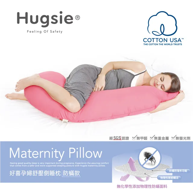 Hugsie 孕婦舒壓側睡枕專用-寶寶安撫秀秀枕套【衛立兒生活館】 歷史價格詳細信息