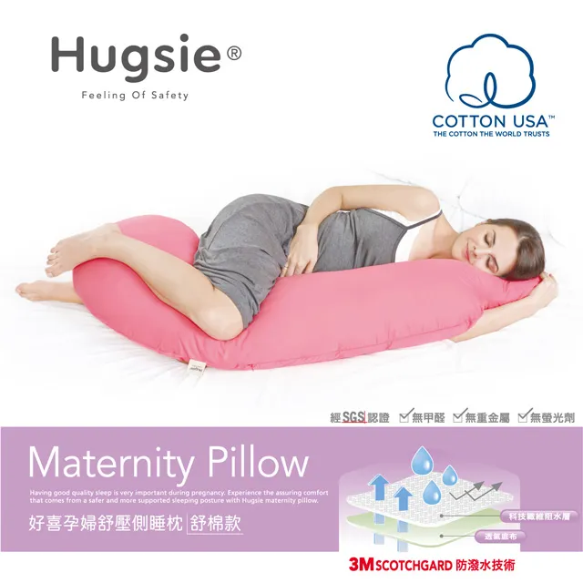 Hugsie 孕婦舒壓側睡枕專用-寶寶安撫秀秀枕套【衛立兒生活館】 歷史價格詳細信息