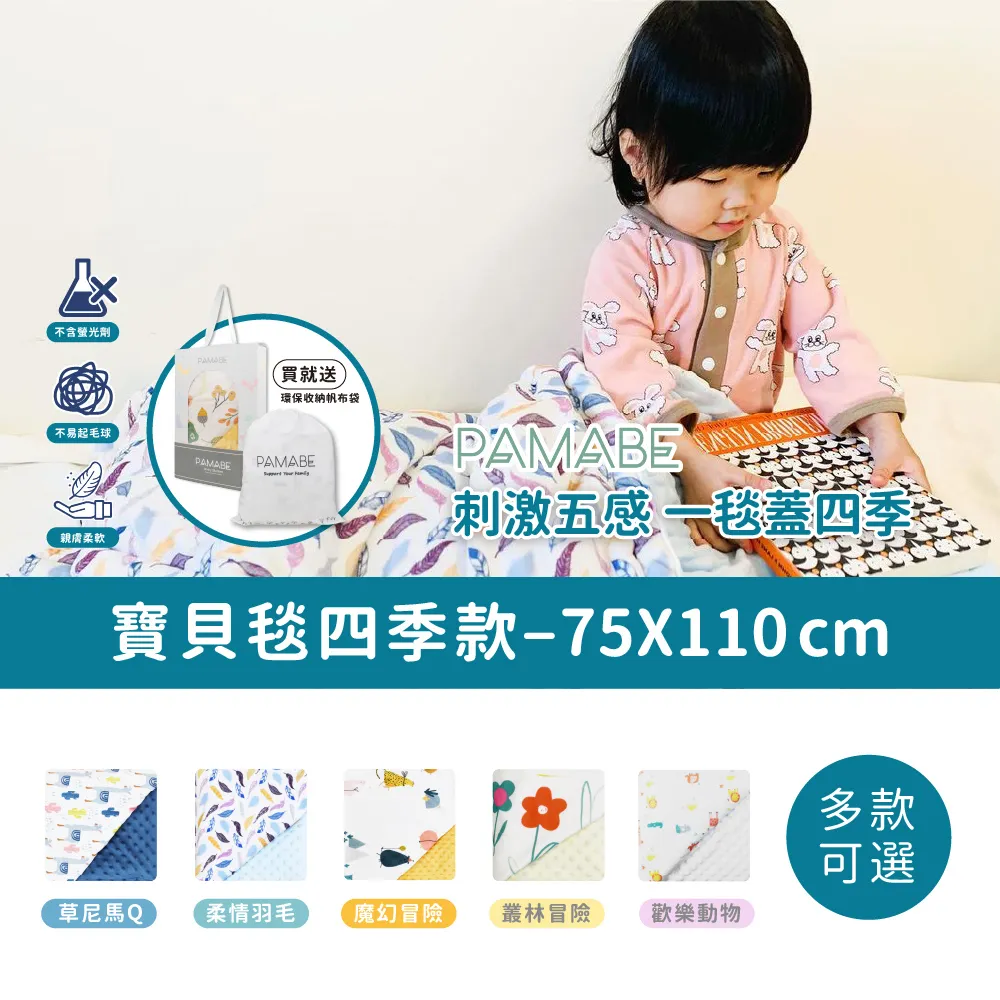 【PAMABE】寶貝安撫毯-四季款-兩種尺寸/台灣現貨/彌月禮盒/多款可選/四季毯/寶寶毯/嬰兒毯/荳荳毯/雙面可用 歷史價格詳細信息