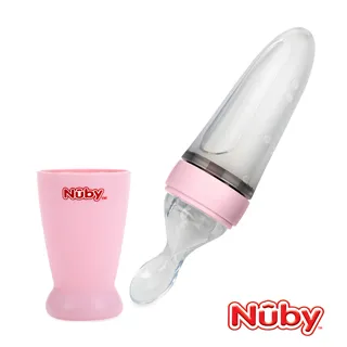 Nuby 直立式矽膠餵食器二階段組_粉 歷史價格詳細信息