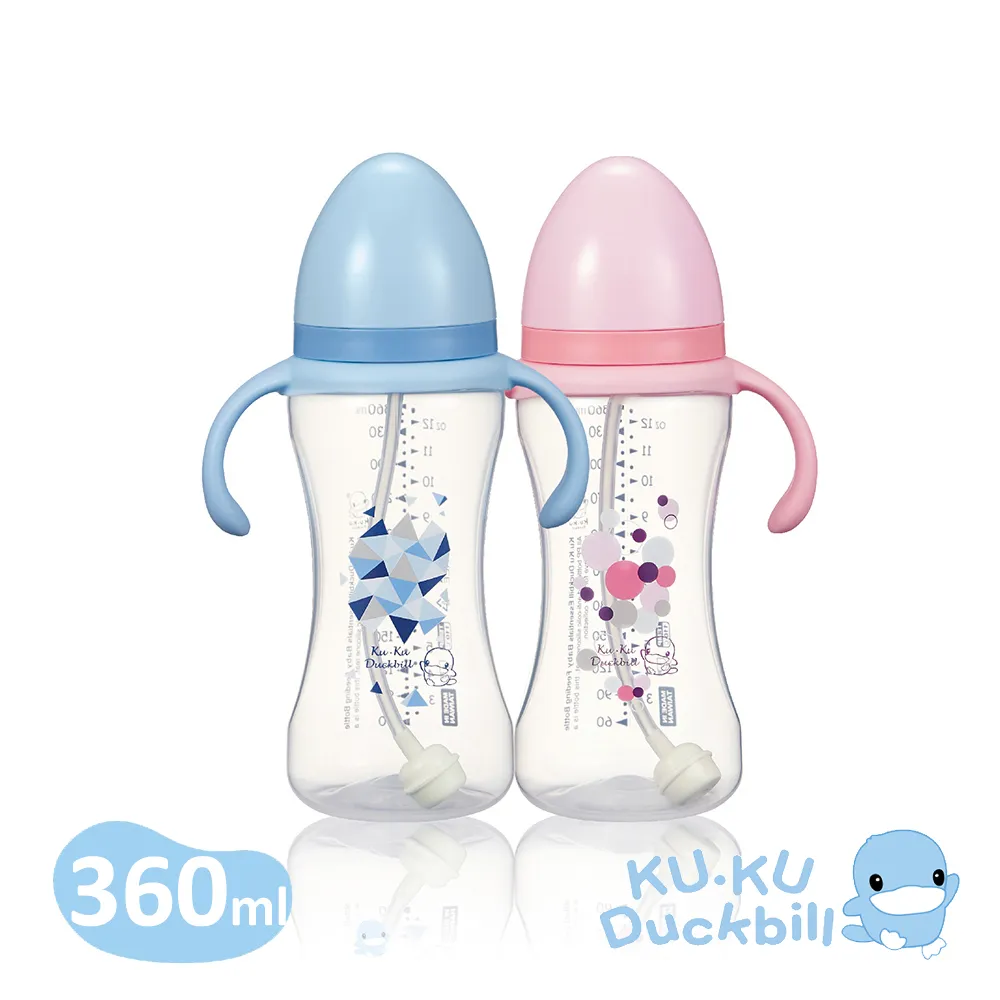 酷咕鴨幾何視界PP寬口成長奶瓶360ml(藍/粉) 價格比較,價格查詢,歷史價格詳細信息