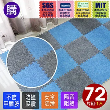 磨毛巧拼地墊-8入(藍色+紅色/72片) 歷史價格詳細信息