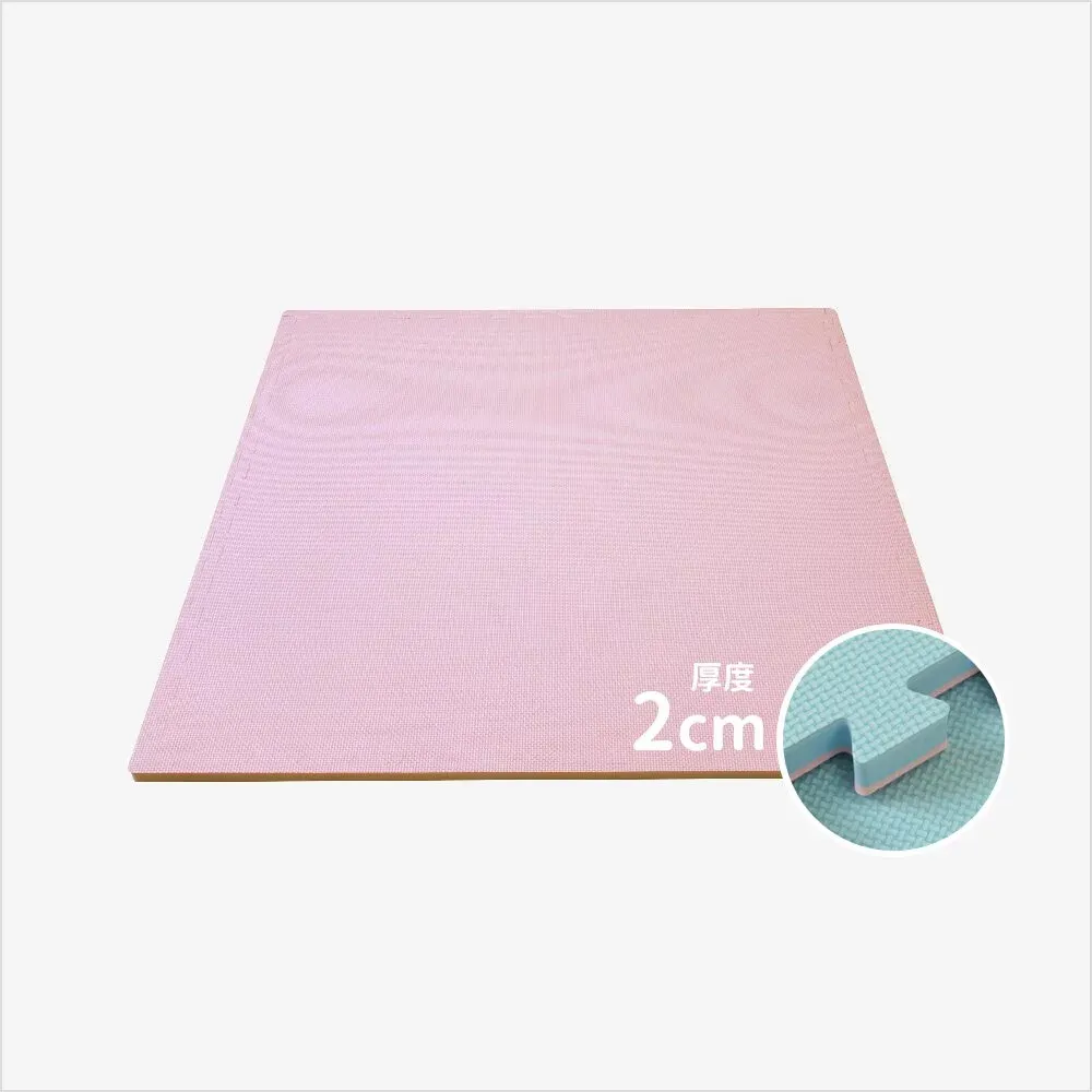 【Pato Pato】100x100x厚度4cm大型運動隔音地墊 / 6片裝 / 粉&粉橘(正反雙色) / 灰色 歷史價格詳細信息