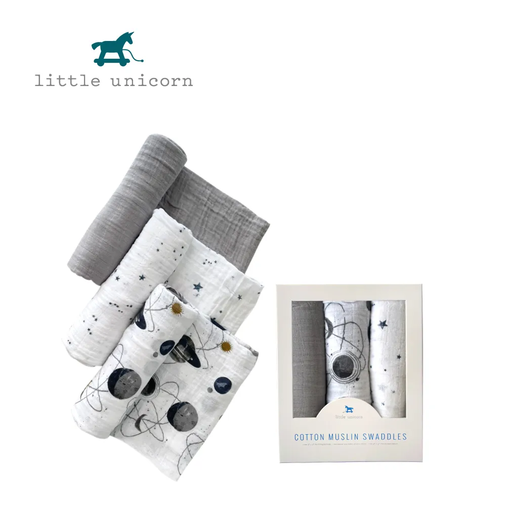 美國 Little Unicorn 純棉紗布巾三入組-鯊魚家族2.0[免運費] 歷史價格詳細信息