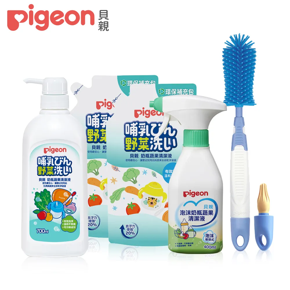 Pigeon貝親奶瓶清潔劑 罐裝700ml+補充包650ml x2包 (貝親奶瓶蔬果清潔液) 娃娃購 婦嬰用品專賣店 歷史價格詳細信息