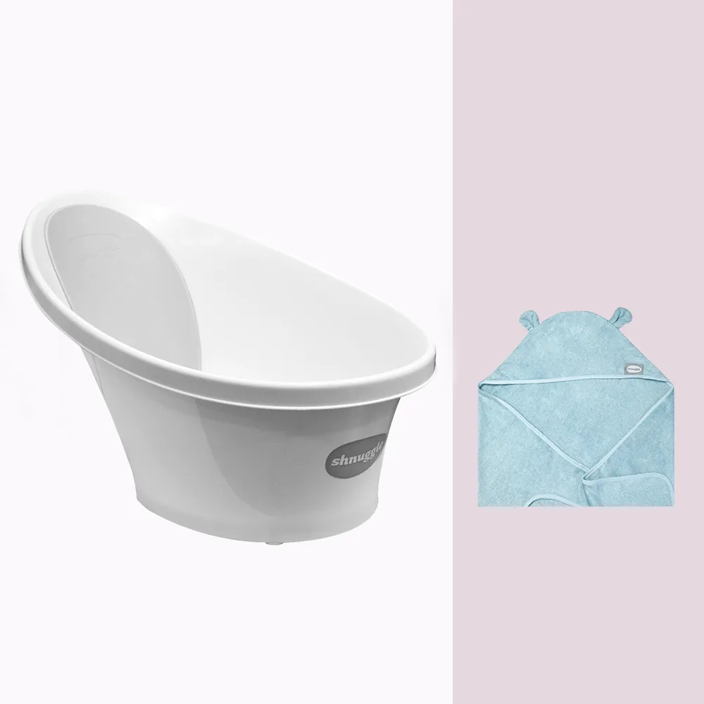 Shnuggle 連帽圍裙式浴巾 月亮澡盆 同品牌 嬰兒 寶寶 浴巾 圍裙浴巾 竹纖維 防螨抗菌【BabyGarden】 歷史價格詳細信息