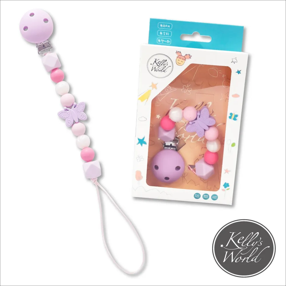 【KellysWorld】Q版童趣奶嘴鍊/奶嘴夾-暗光鳥-紫 歷史價格詳細信息