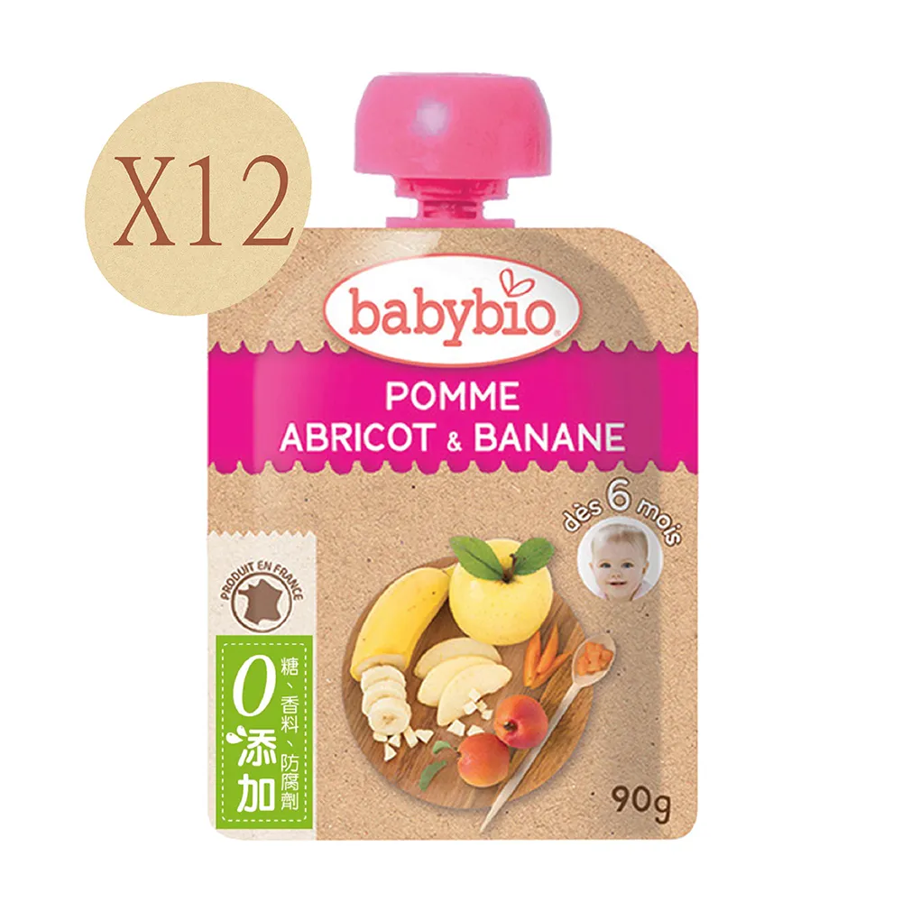 法國Babybio 生機香蕉杏桃纖果泥6m+ 90g Babybio官方直營店 歷史價格詳細信息