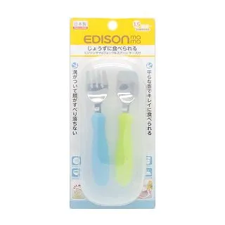 日本 EDISON 不鏽鋼幼兒學習湯叉組 附收納盒 叉匙組  兒童湯匙 叉子 嬰幼兒學習餐具組 6350 愛迪生 歷史價格詳細信息