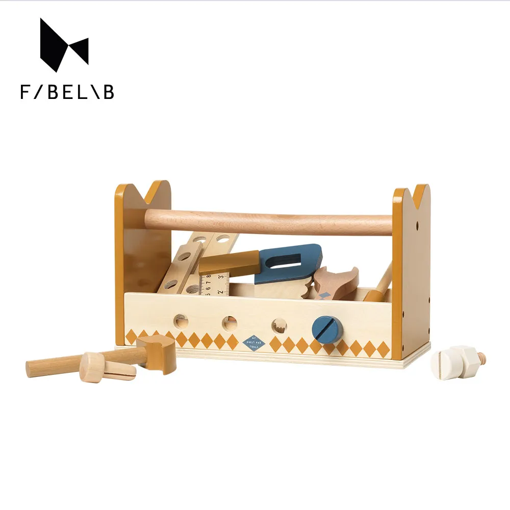 丹麥 Fabelab 木質玩具(軌道賽車/工具箱玩具組)感統玩具【麗兒采家】 歷史價格詳細信息