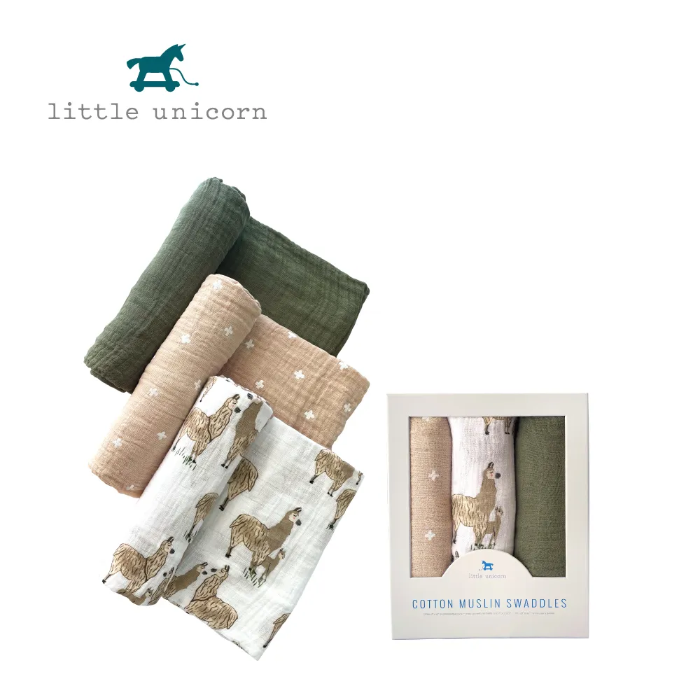美國 Little Unicorn 純棉紗布巾三入組-鯊魚家族2.0[免運費] 歷史價格詳細信息