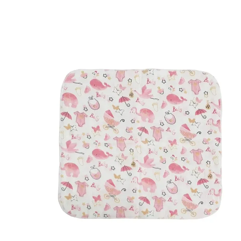 四層紗方巾 高密度加厚印花純棉餵奶巾 適用口水巾手帕洗澡巾(多款印花)-12條組 歷史價格詳細信息