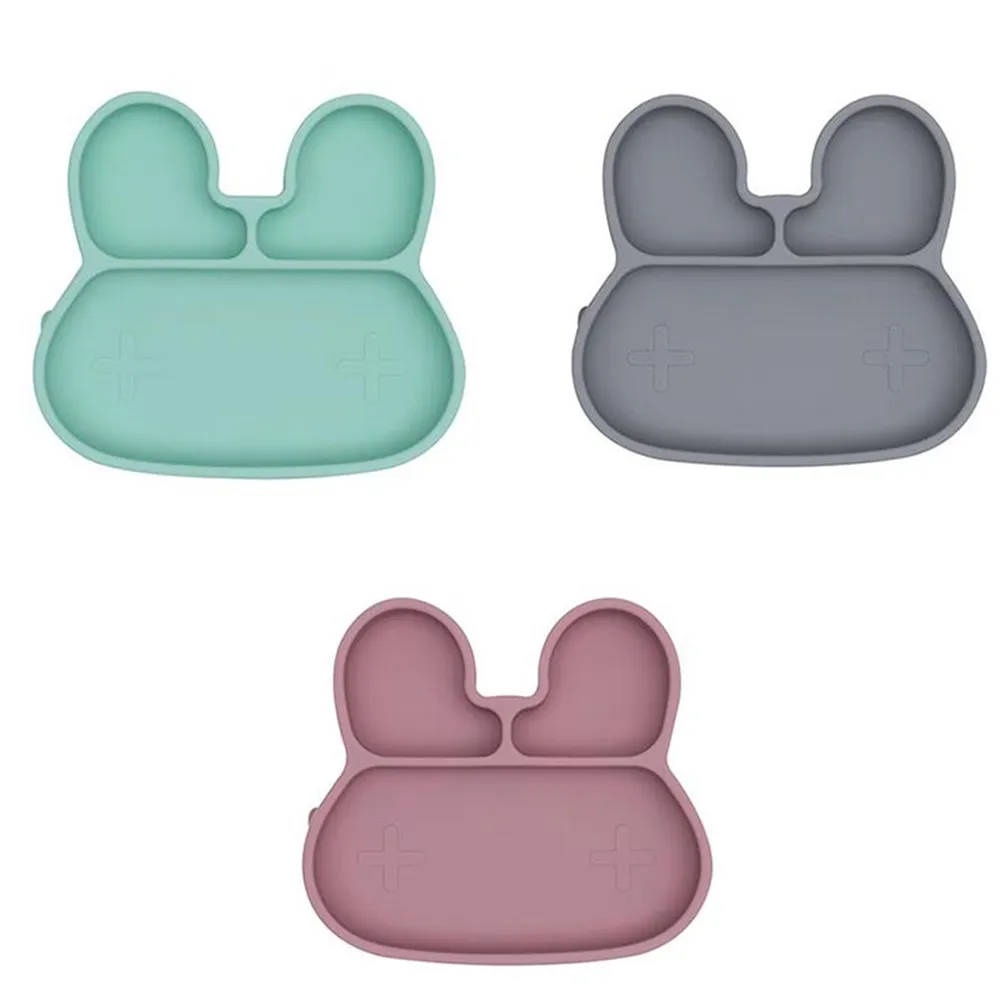 澳洲 We Might Be Tiny 矽膠分隔餐盤-兔寶寶-深灰【麗兒采家】 歷史價格詳細信息
