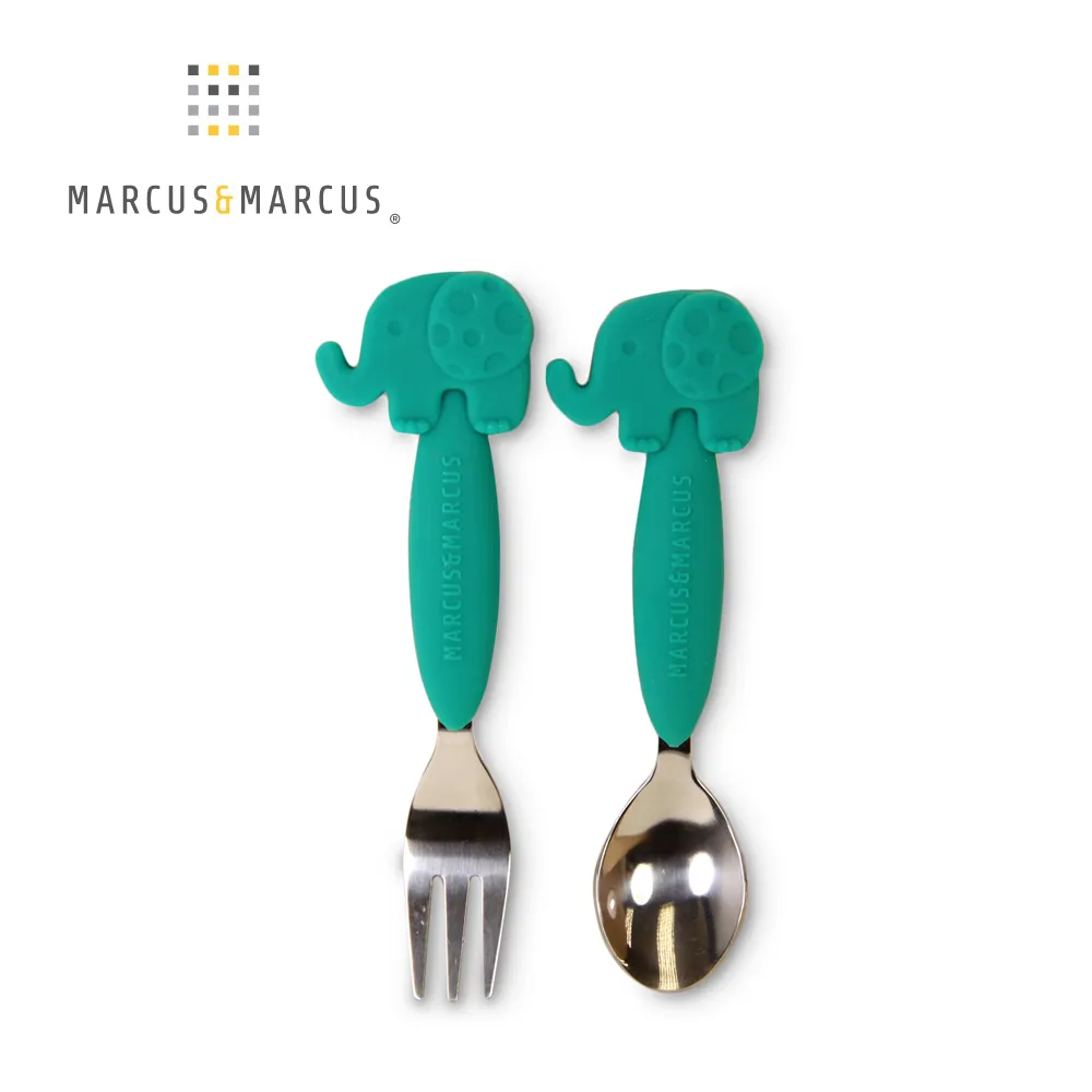 Marcus & Marcus 動物樂園不鏽鋼叉匙餐具組 (共6色可選)【佳兒園婦幼館】 歷史價格詳細信息