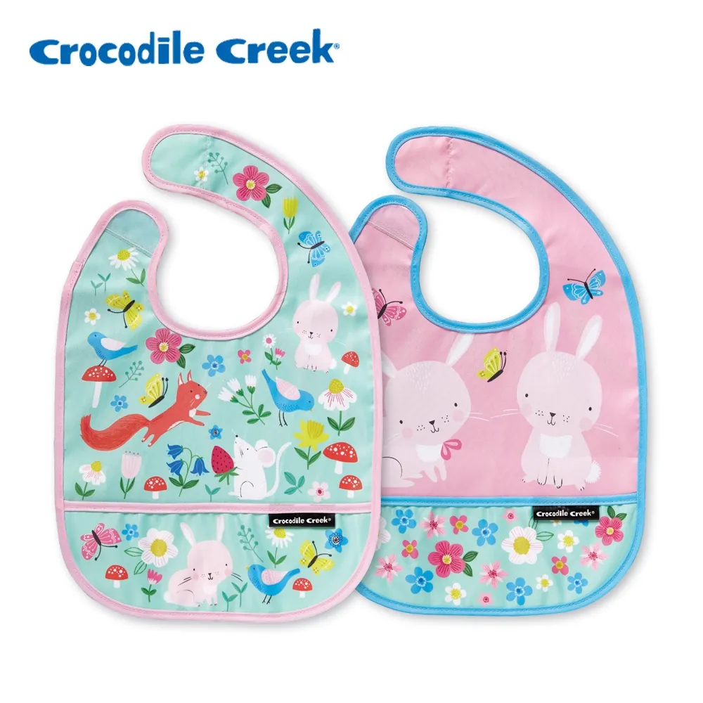 Crocodile Creek　寶寶圍兜2入組-動物園 歷史價格詳細信息