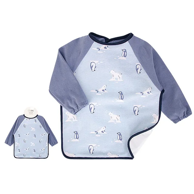 美國 luvable friends 嬰幼兒長袖防水圍兜/畫畫衣/吃飯衣單入組_粉色童話_LF41392 歷史價格詳細信息