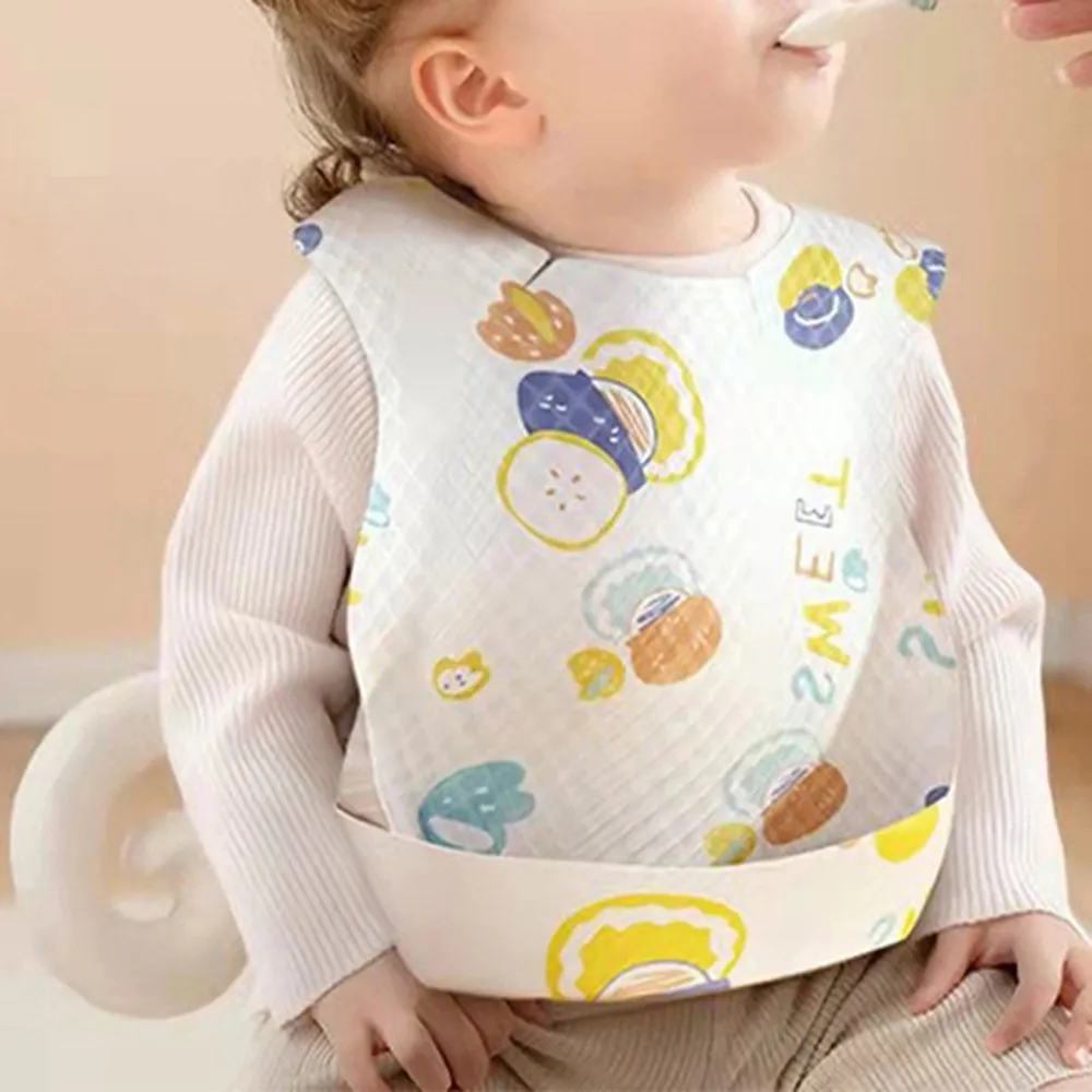 PS MALL嬰兒圍兜 吃飯矽膠圍嘴 兒童防水飯兜 3入(香蕉波點款) 歷史價格詳細信息