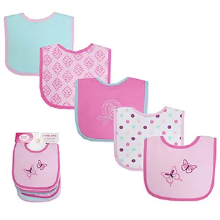 美國 luvable friends  嬰幼兒口水巾(LF雙面棉質)圍兜5入組_可愛大象(LF50973) 歷史價格詳細信息