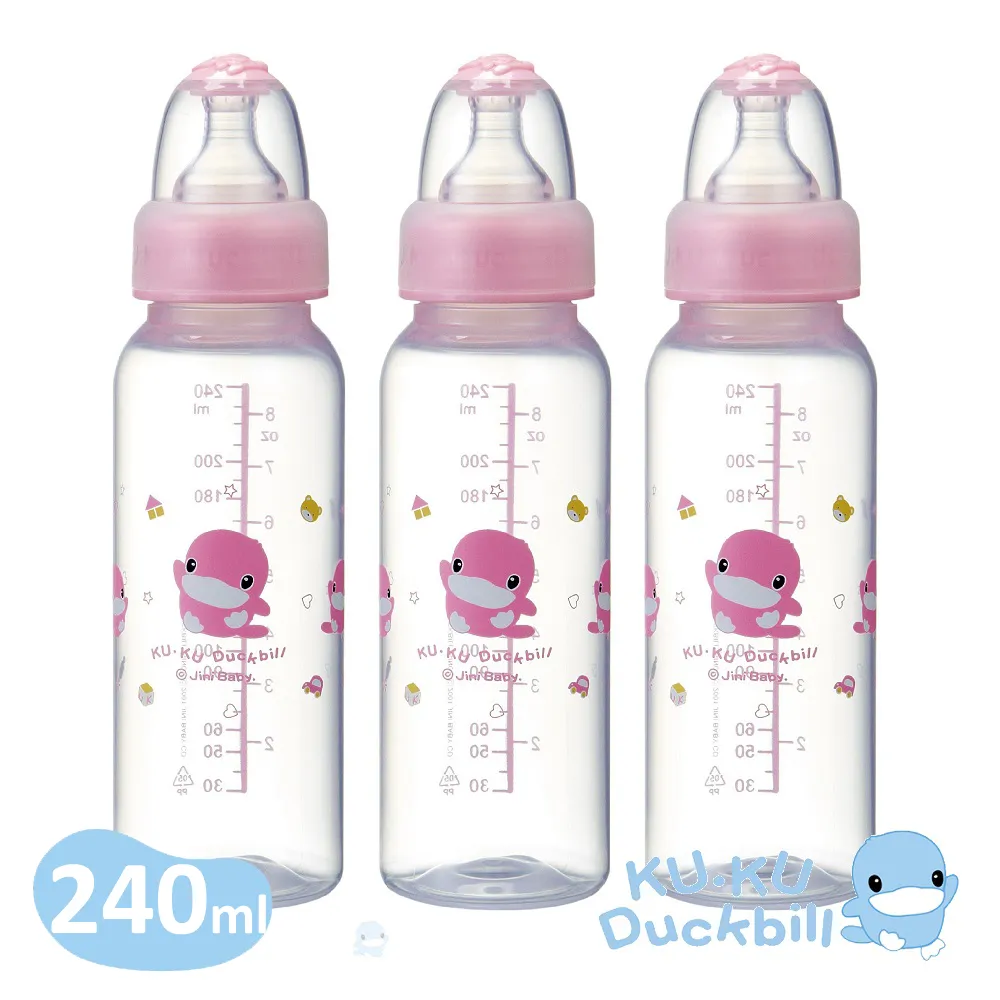 KUKU酷咕鴨晶鑽PP標準奶瓶240ml粉x3入 價格比較,價格查詢,歷史價格詳細信息
