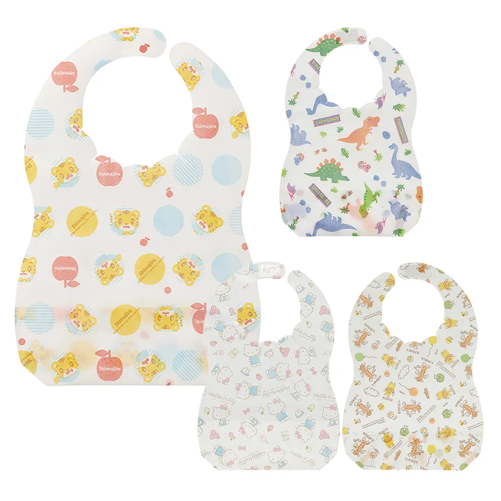 拋棄式圍兜桌墊組 可愛圖案 防水圍兜桌墊 嬰幼童一次性免洗圍兜 兒童圍兜 圍兜 桌墊 外出用 口水兜一次性 防髒圍兜桌墊 歷史價格詳細信息